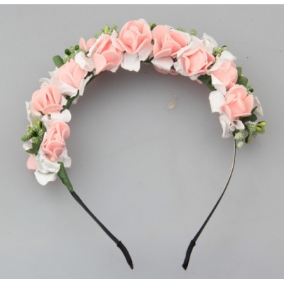 Flower Garland Floral Bride Headband Hairband Wedding Party Festival Decor Newly